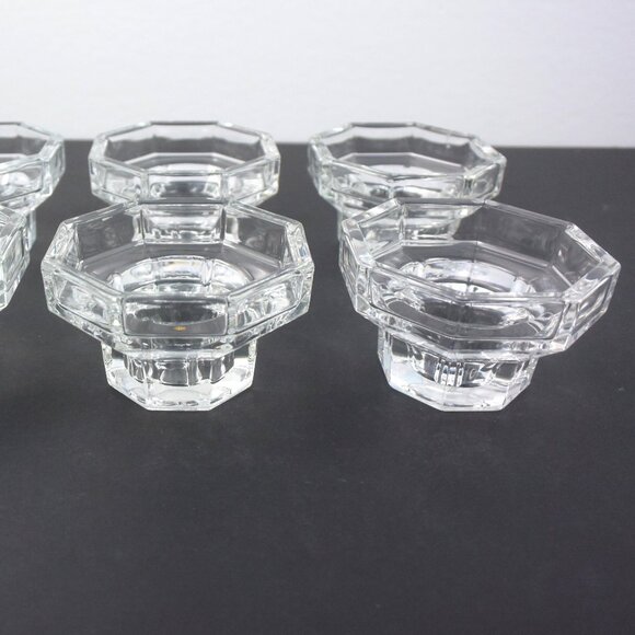 6 Vintage Luminarc/Arcoroc "Octime" Candle Holders - Picture 3 of 10